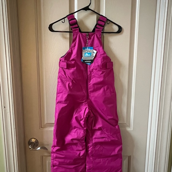 Kids Pink Snow Bib - Picture 1 of 1